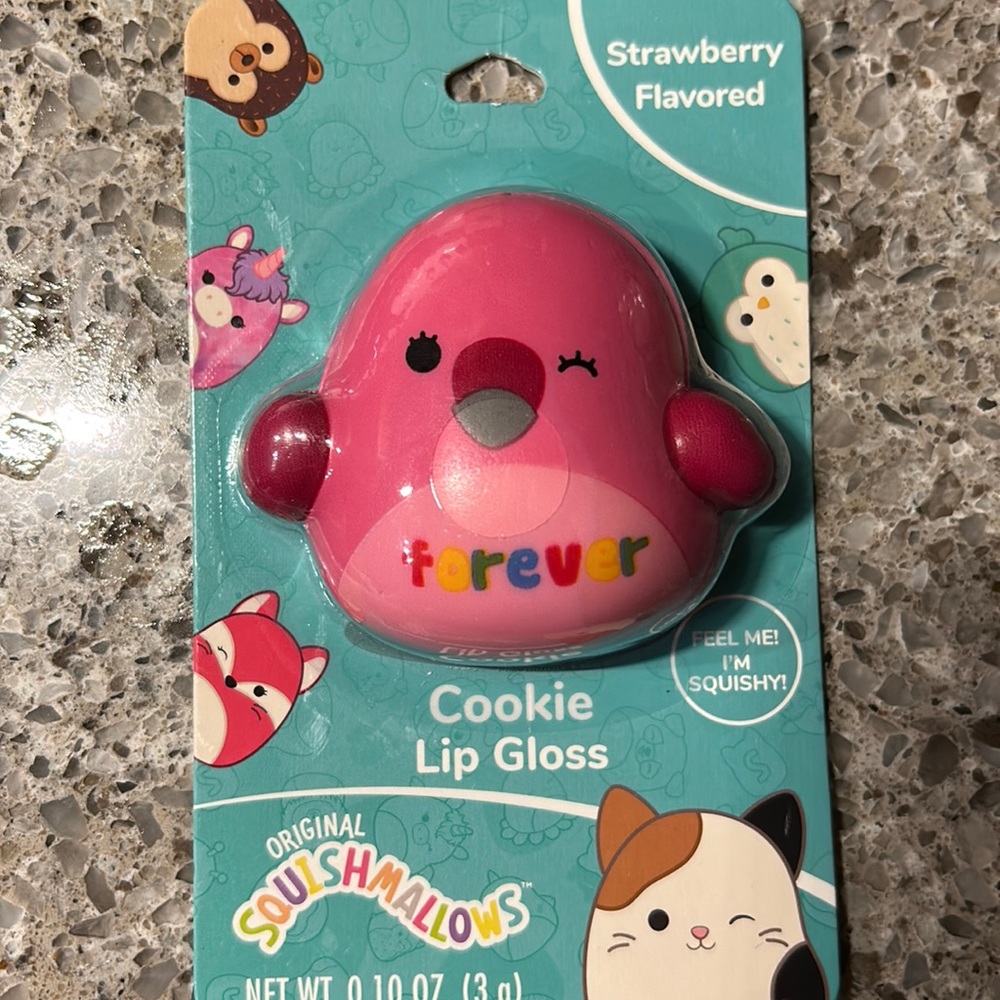 BRAND NEW SEALED SQUISHMALLOWS Cookie Lip Gloss Strawberry LIP GLOSS forever